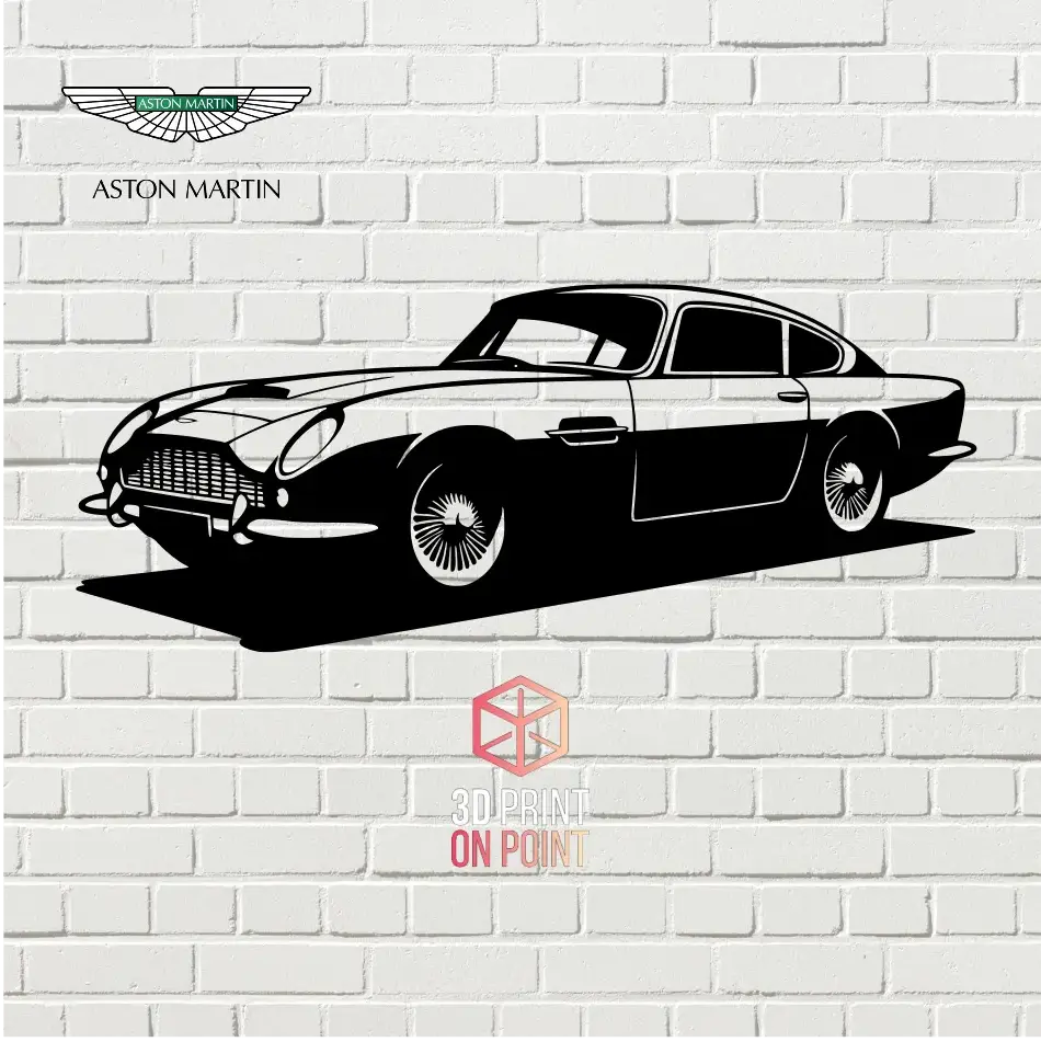 ASTON MARTIN DB5 VINTAGE - 2D WALL ART #1