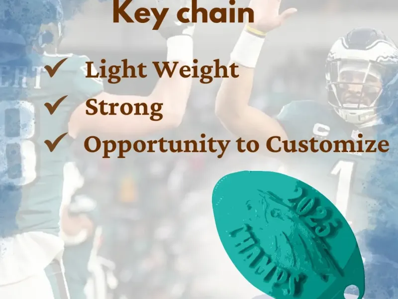 2025 Superbowl Champs Keychain- Philidaphea Eagles