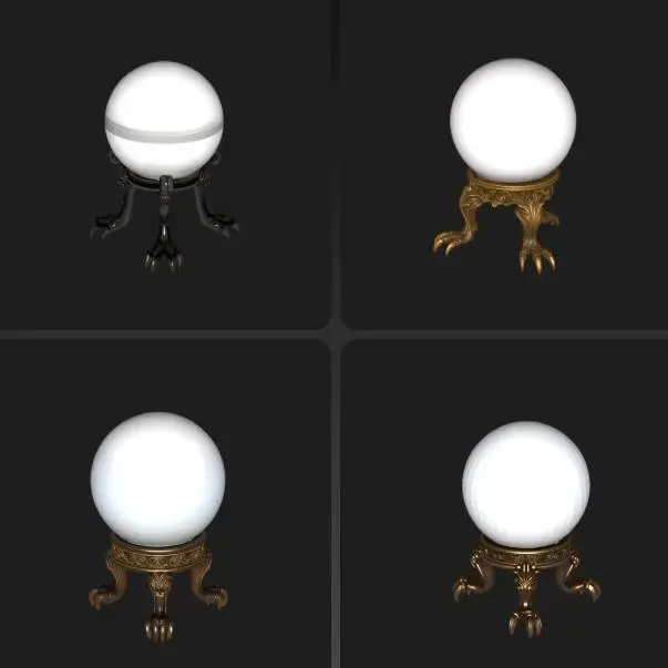 4X crystal-ball / Glaskugel