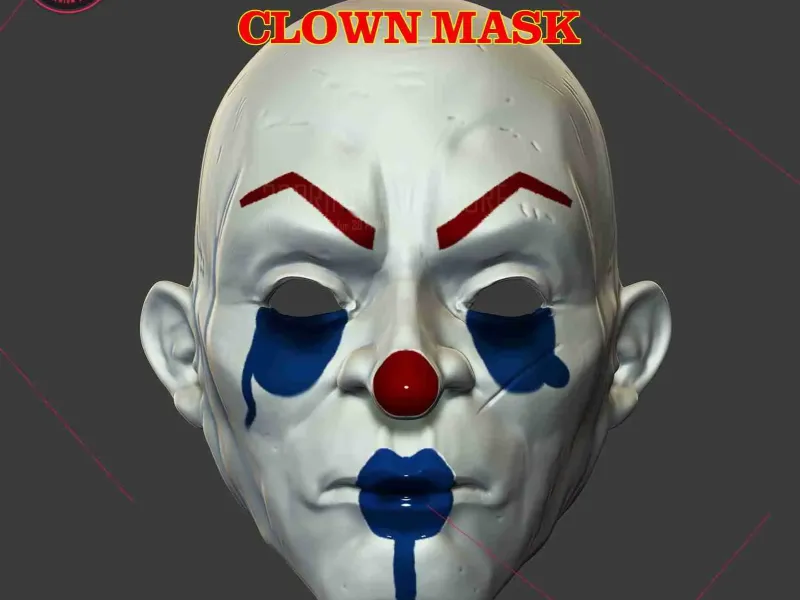 Kara Şövalye Joker Maske Henchmen Palyaço Cosplay Cadılar Bayramı