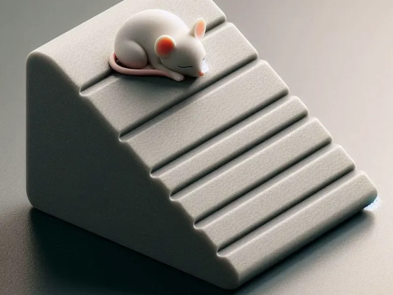Sleeping Mouse Doorstop – Cute Wedge with Floor Grip