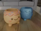 Cute Donut Planter candy or container STL File for 3D Printi-3