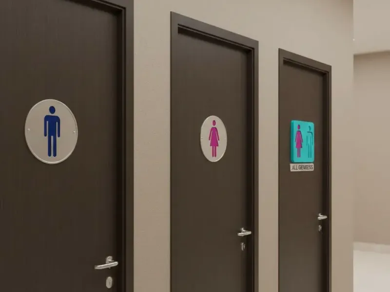 Señalizacion puerta de baño