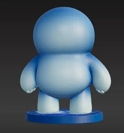 💠 Azure Pebblekin – Minimal Guardian Creature