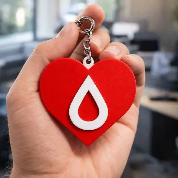 Llavero Salud Corazon Gota