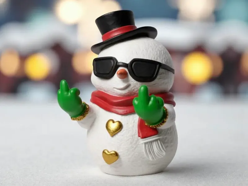 Bonhomme de neige rebelle