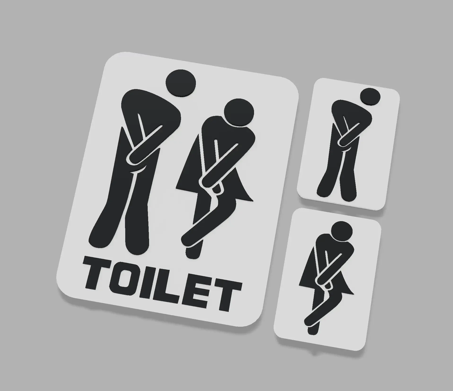 Desperate Toilet Door WC funny Sign Men Women WC Toilette