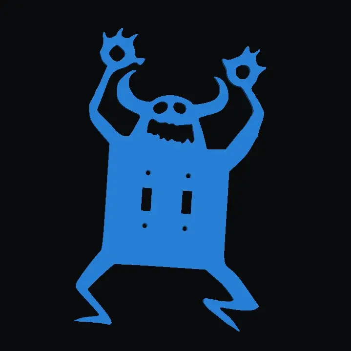 monster light switch plate cover two