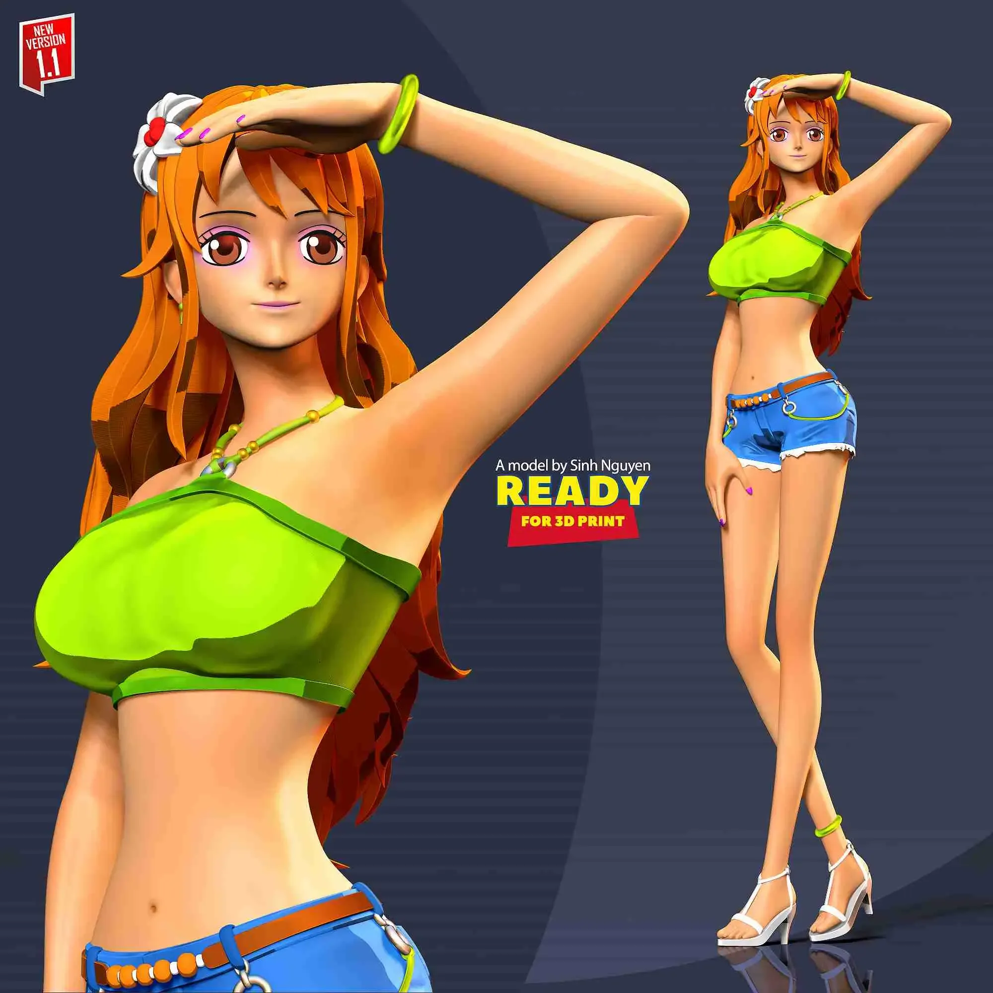 Nami with summer - One Piece