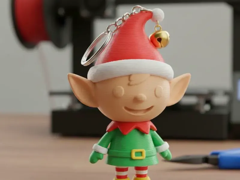 Elfo, Elf, navidad, llavero, keichain
