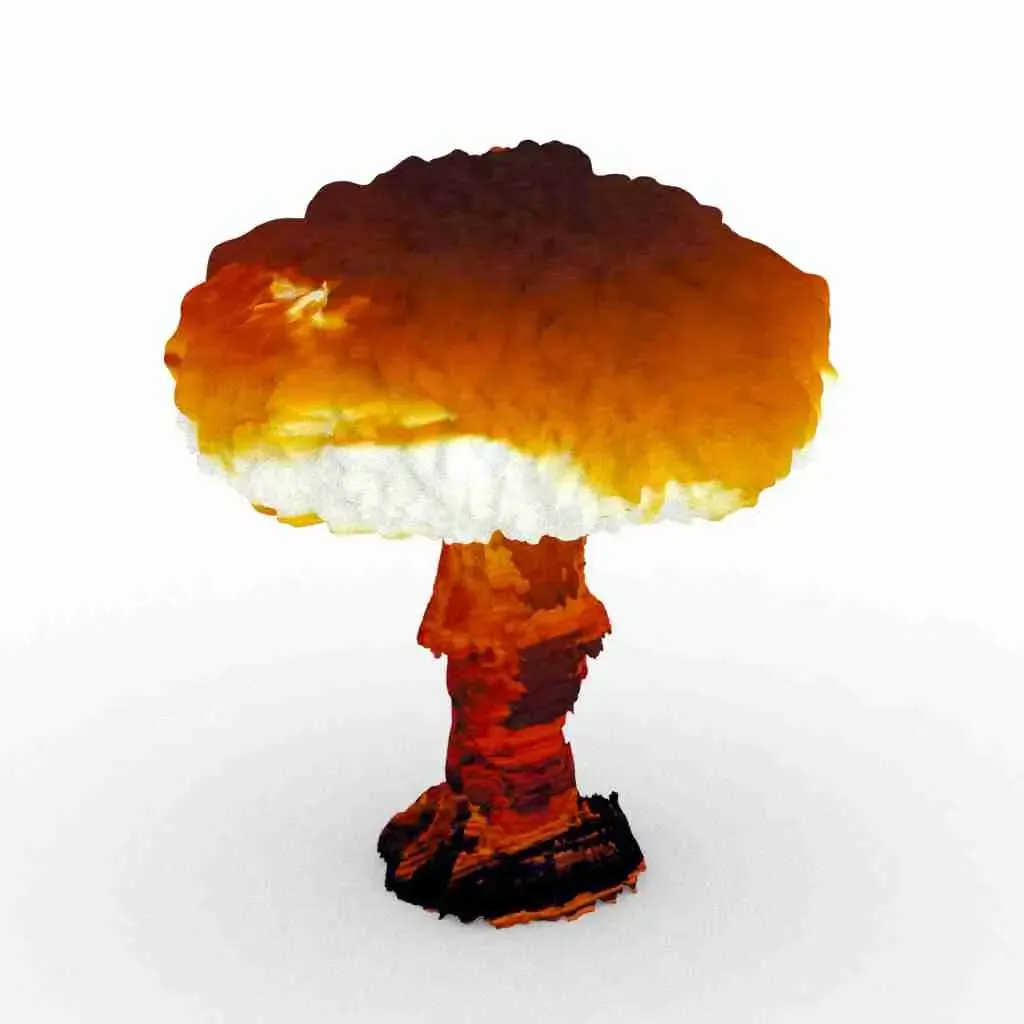 Atomic bomb mushroom cloud