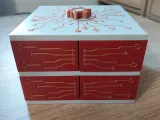 Scatola elettronica 2x4 scomparti - M-2
