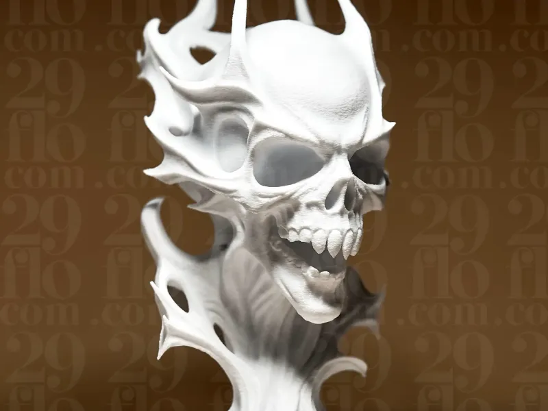 Skull Shaped Statuette