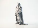 Galactic King Figurine Fantasy Collectible 3D Printable-2