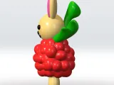 Raspberrini Rabbitini Brainrot STL, 3mf Multicolor 3D Model-3