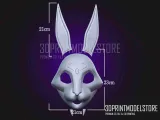 Neon White Game Violet Mask - Japanese Kitsune Cosplay-5
