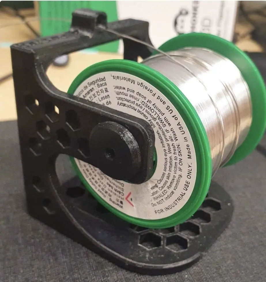 Solder Spool Holder by 3DPrintsBy_Chris - Thingiverse