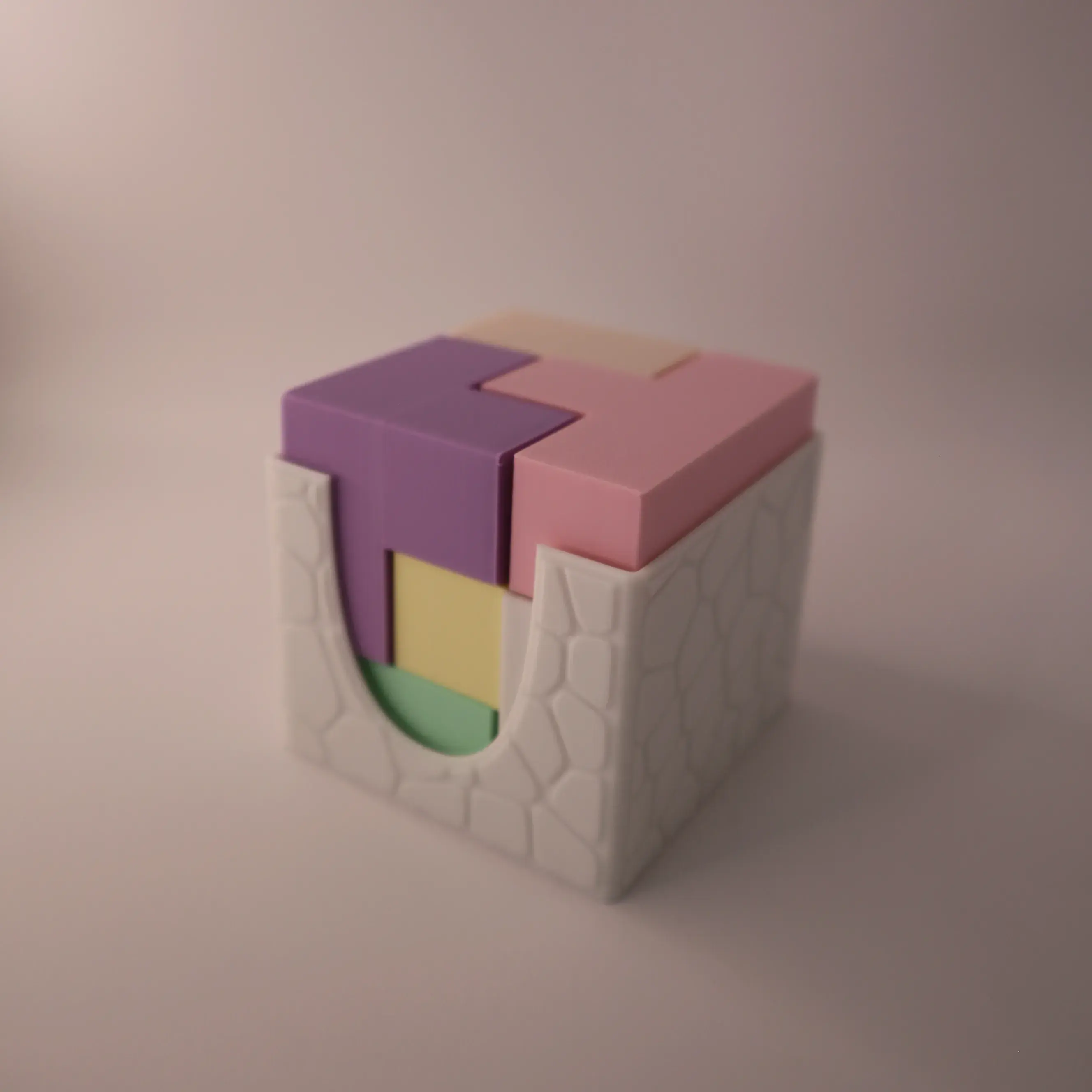 Puzzle Cube Brain-Teaser with Case