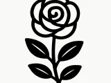 simple rose. Wall art-0