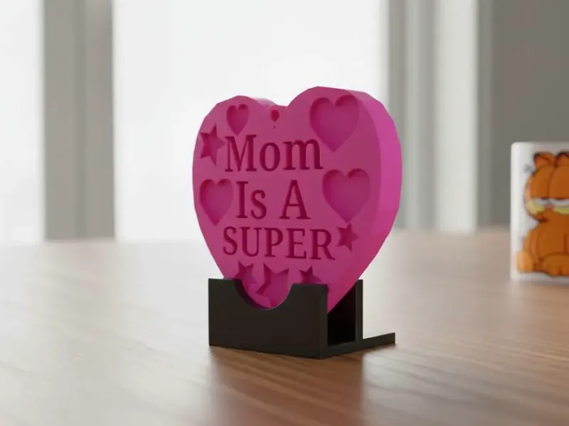 Superstar Mom Keychain or Placard