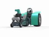 Pulling tractor with single V8 engine Scale 1:25-2
