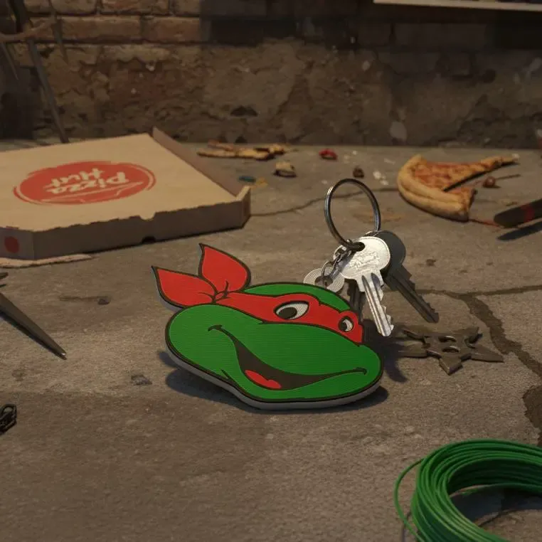 TMNT Raphael Keychain