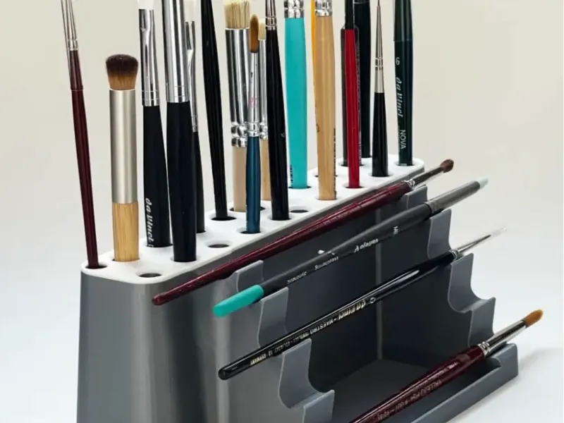 Print brush rack holder