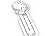 Paperclip HELLO KITTY WATERMELON - bookmark-1