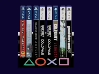 PS5 Game Storage Stand – 8 Case Organizer – Multicolor Singl