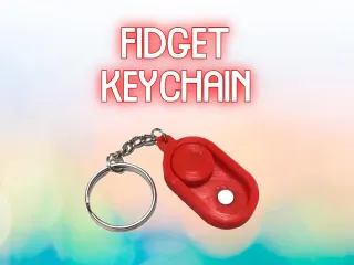 Magnetic fidget keychain