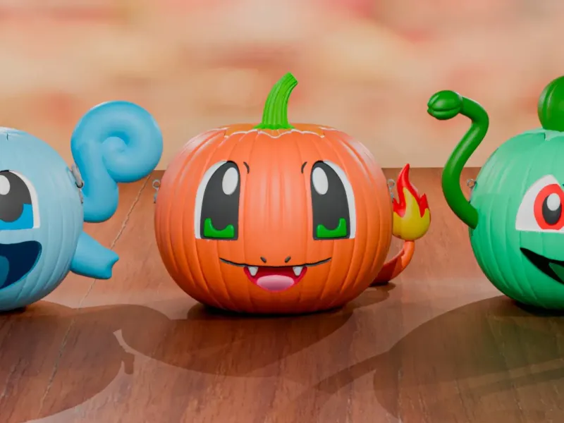 Pumpkémon Trio