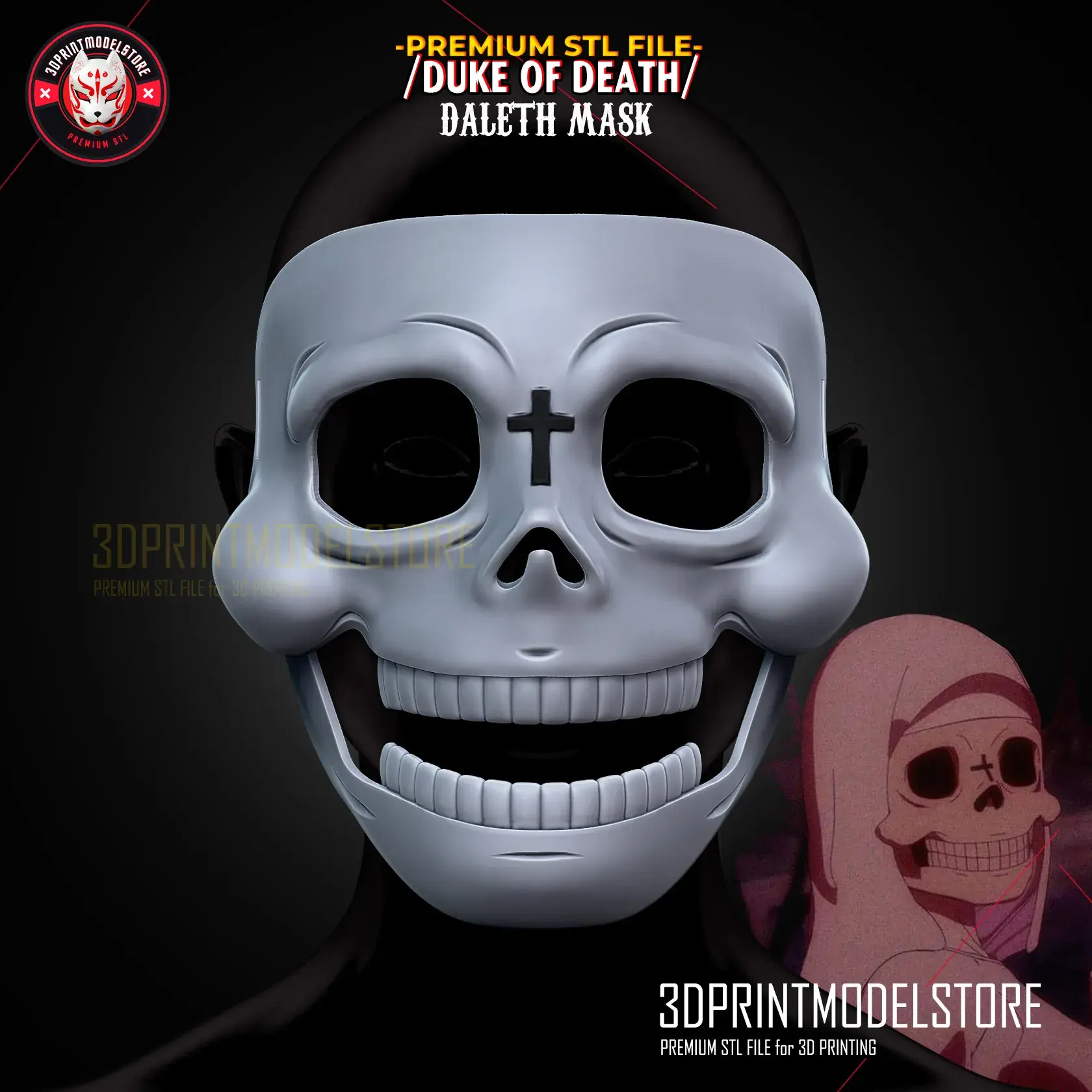 Duke of Death Daleth Skull Mask - Skeletor Anime Cosplay
