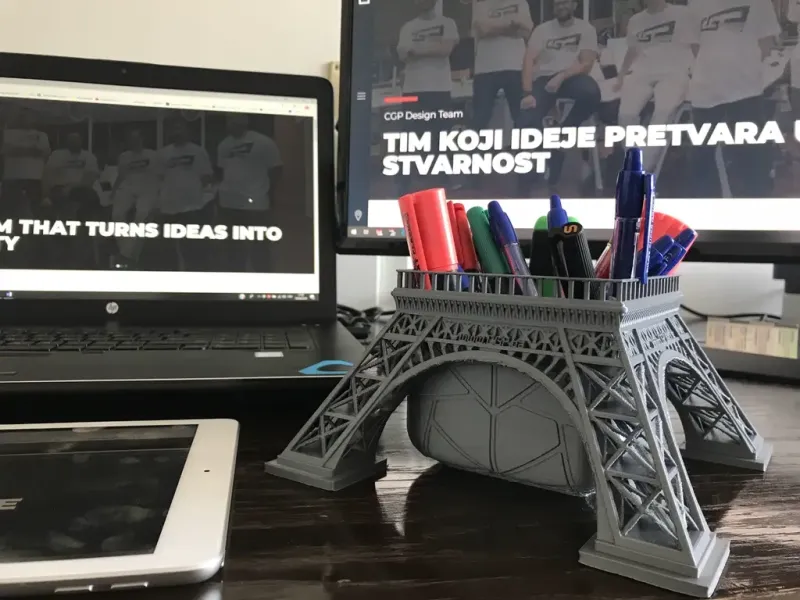 Eiffel tower vase / pen stand by paX