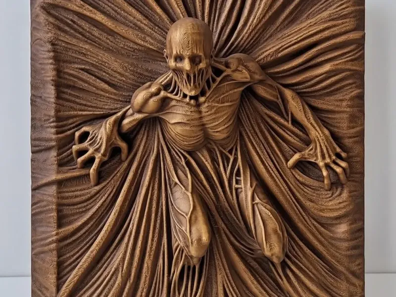 Berserk Apostle Emerging from Wall Relief
