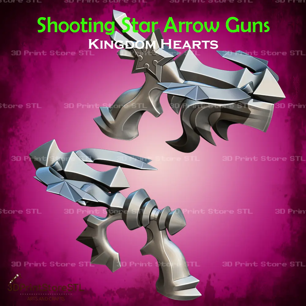 Shooting Star Arrow guns Cosplay Kingdom Hearts - STL File