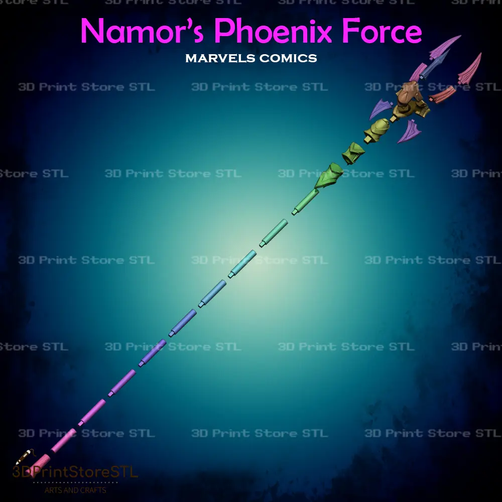 Phoenix Force Namor Trident Cosplay Marvel - STL File