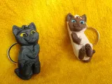 Pair of Cat Keychains-4
