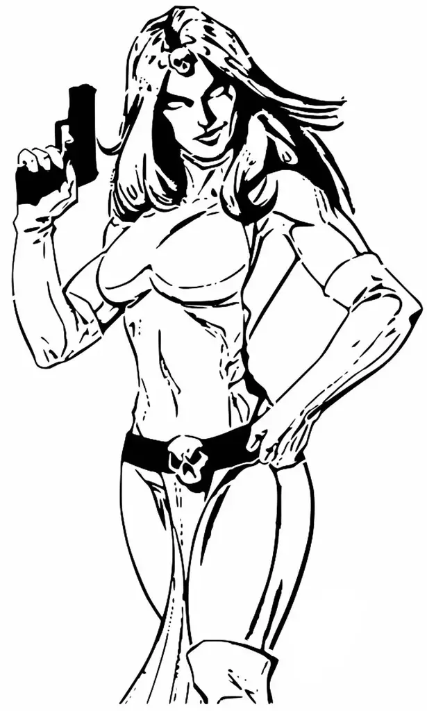 Mystique stencil