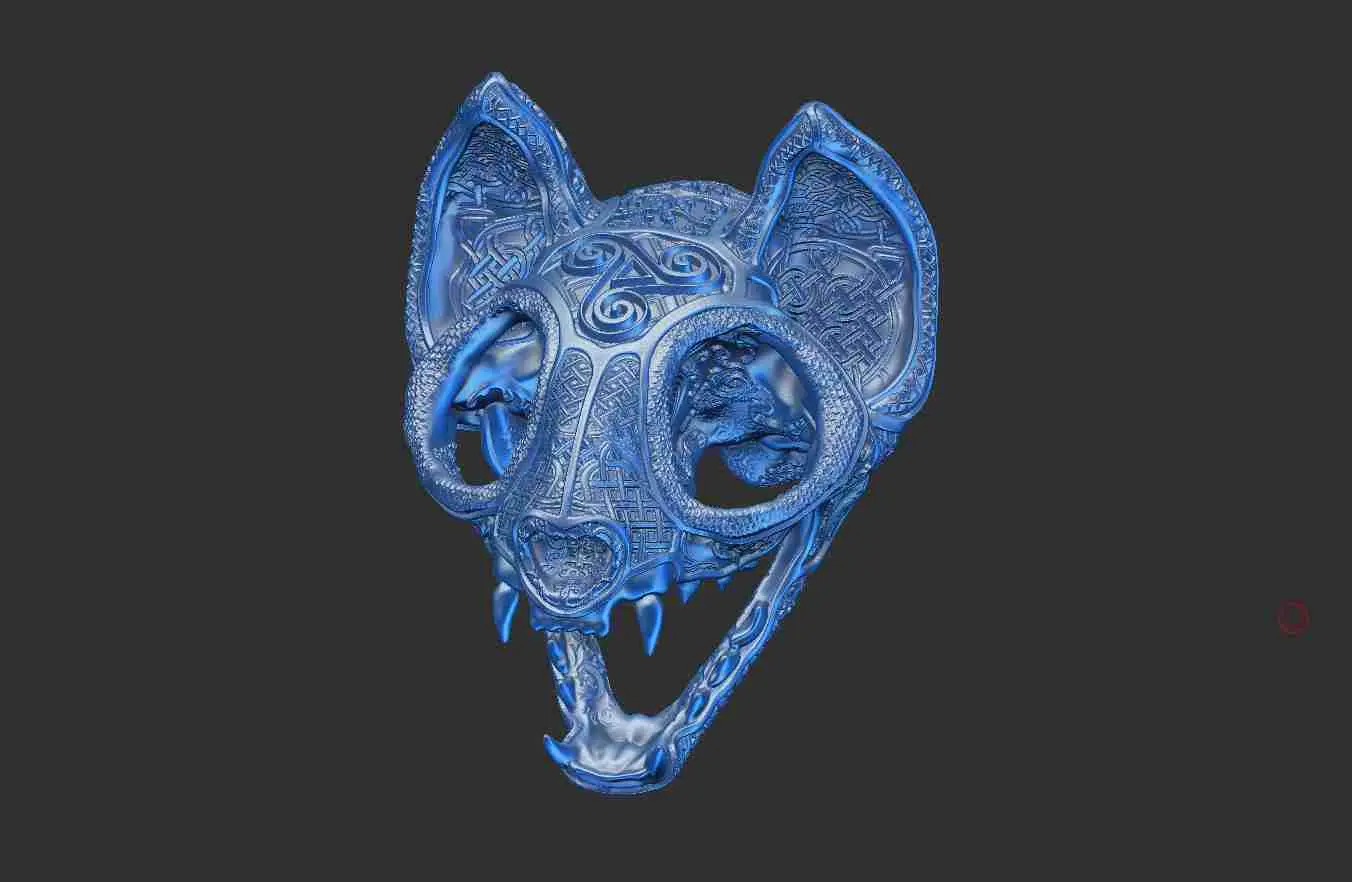 Ornamental Deluxe Cat Skull
