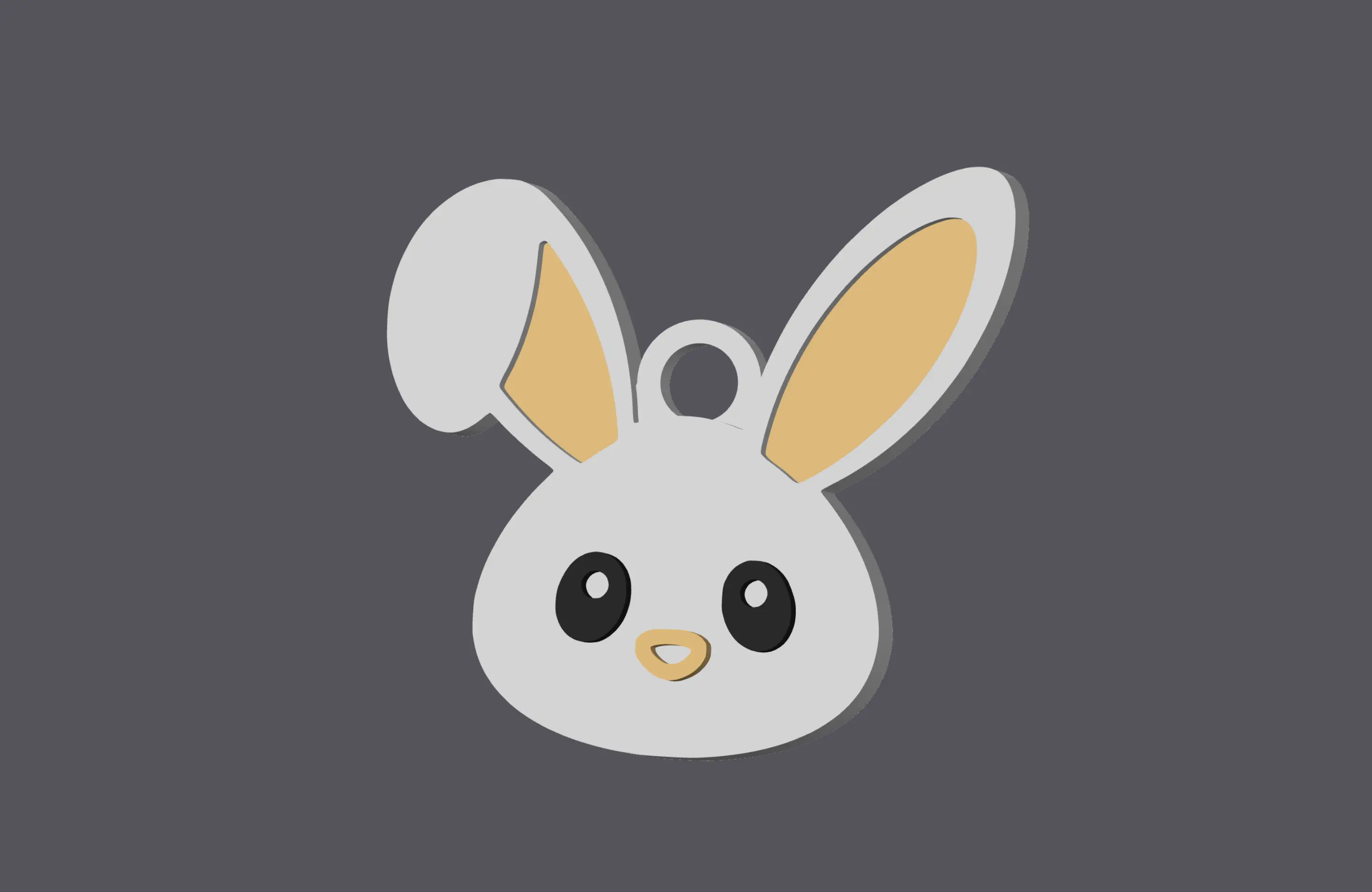 Farm Animals - Bunny Head - Earring & Pendant