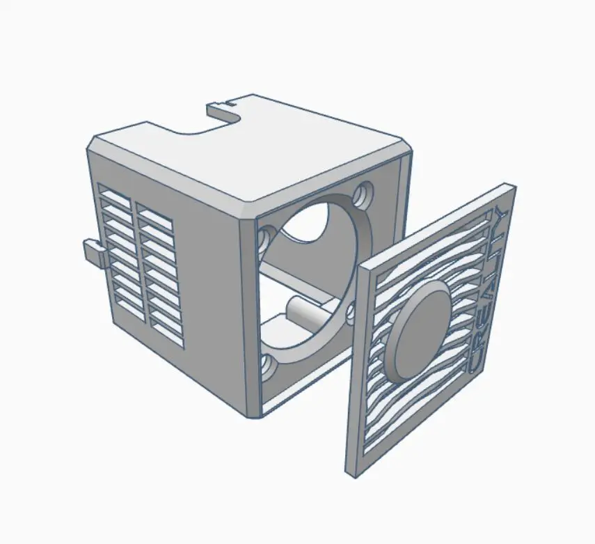 Creality Ender 3 v2 - Clean Shroud (40x20mm Fan & Stock 4010