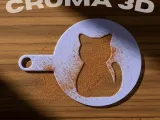 Cat stencil - Coffee-0