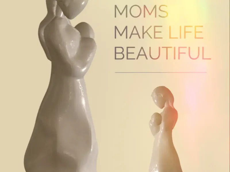MUM & BABY ORNAMENT | MOTHERS DAY | MODERN DECOR