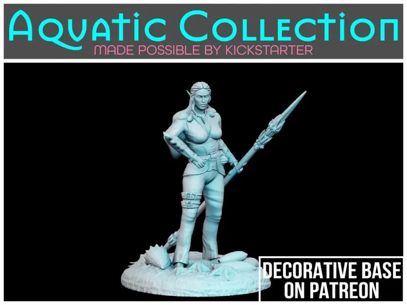 Female Triton - Tabletop Miniature