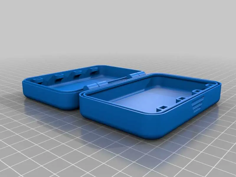 box with clip or magnetic lock, different versions