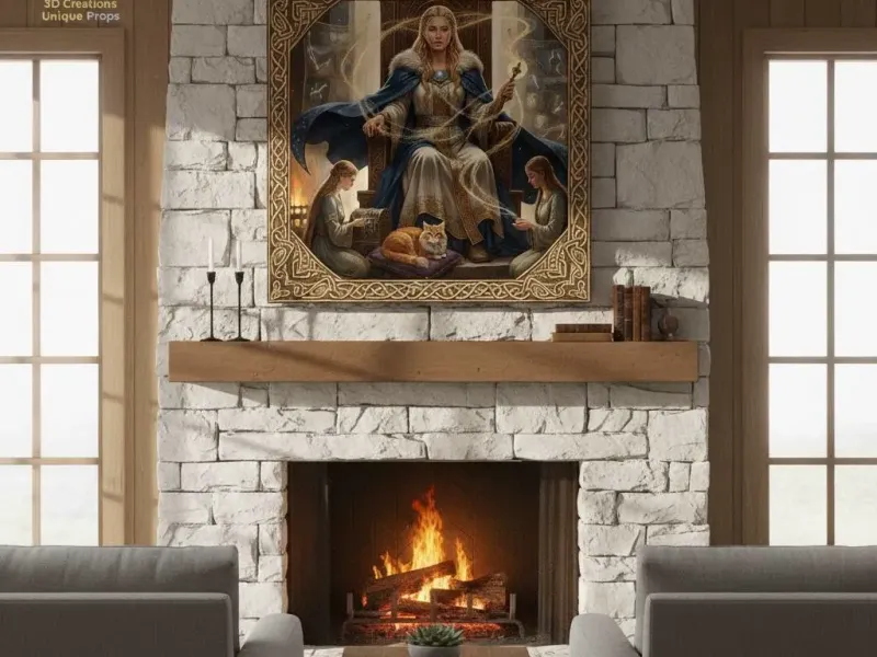 The Æsir Goddess Frigg Woodcarving