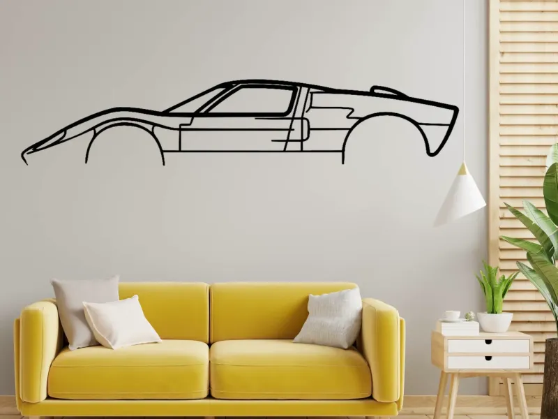 Ford GT40 Silhouette Wall Art