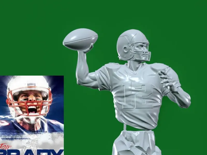 NFL - Tom Brady Bust - Tom Brady Sculpture