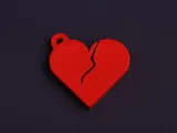 Broken Heart Keychain-0