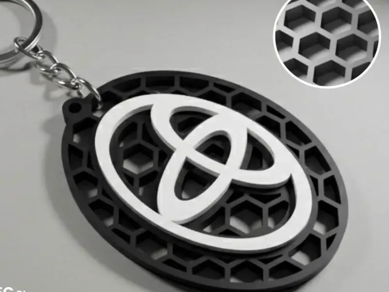 Toyota-Logo-Waben-Schlüsselanhänger